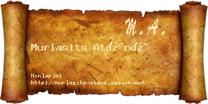 Murlasits Aténé névjegykártya